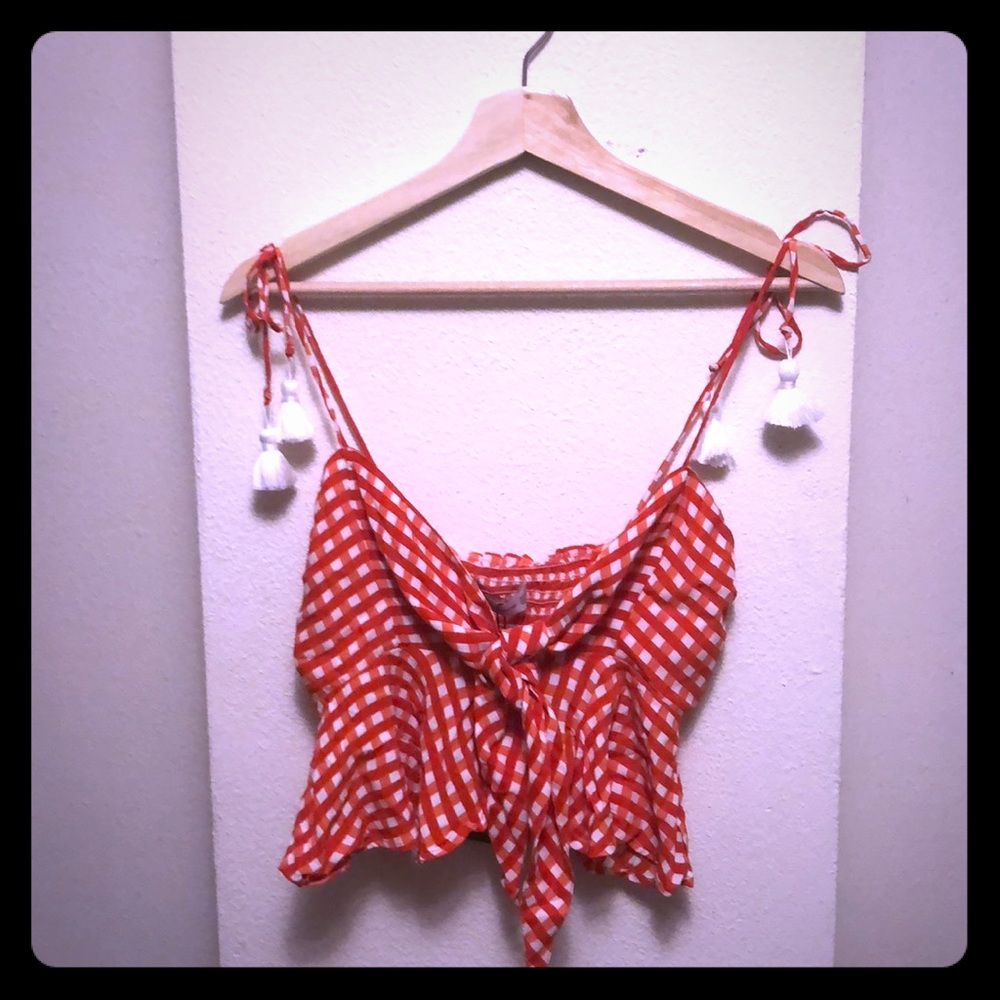 COPY - faithfull the brand gingham crop